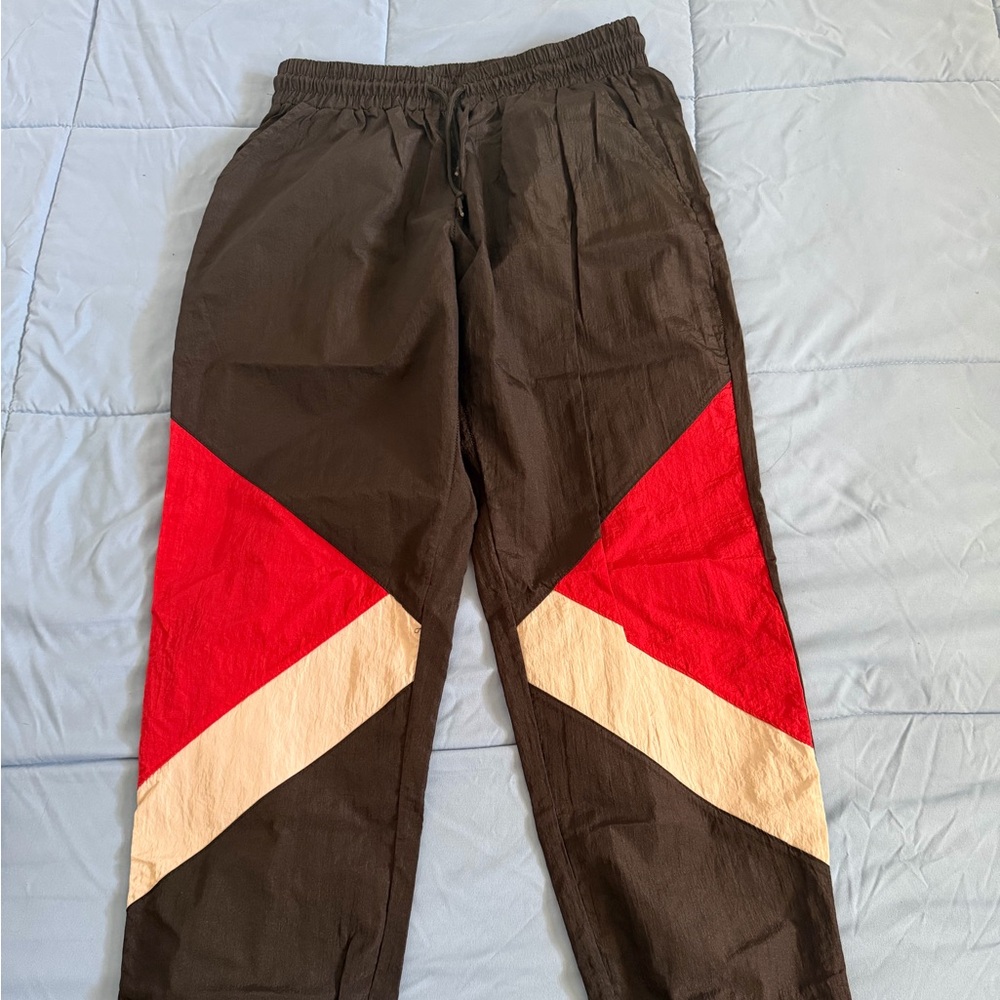 Stylish Pants with Red and White Accents
